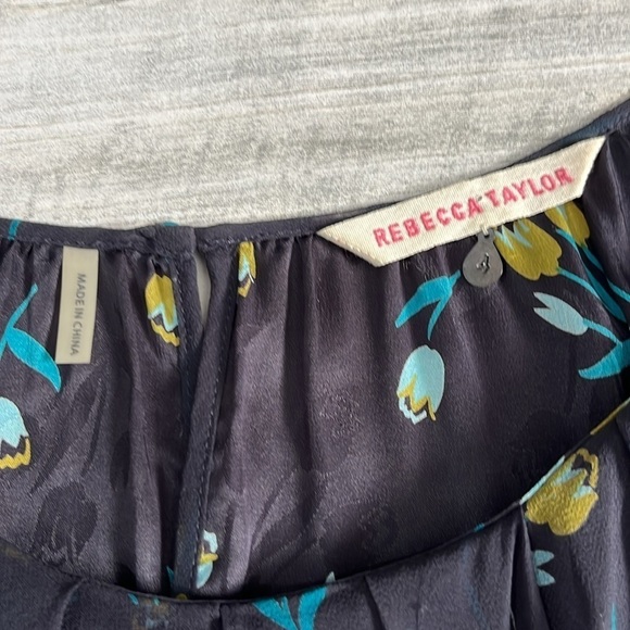 Rebecca Taylor Beaded Floral Tank Size 4 - Picture 4 of 8